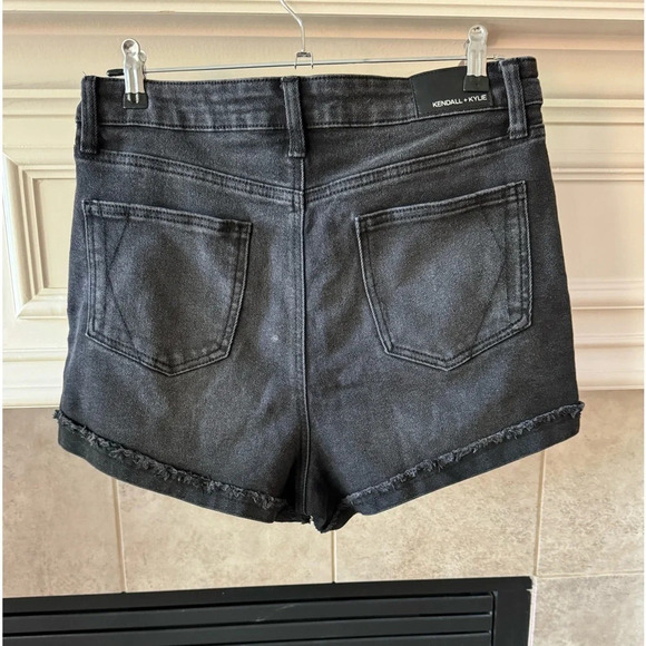 Kendall & Kylie Drifter High Rise Cuffed Cutoff Shorts Junior's Sz 13/31 Denim - Picture 2 of 7
